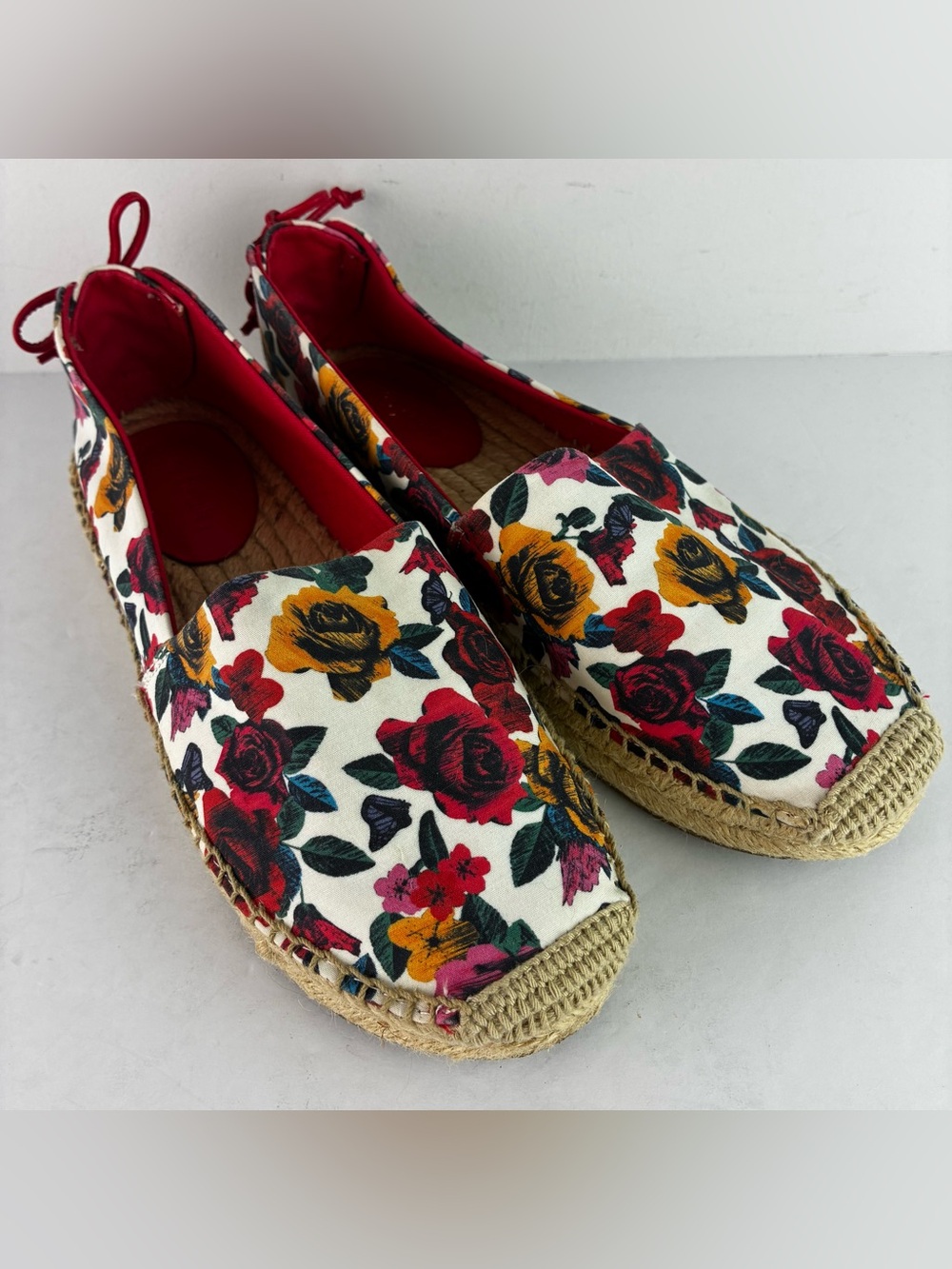 Vera Bradley Havana Rose Lace Back Espadrilles